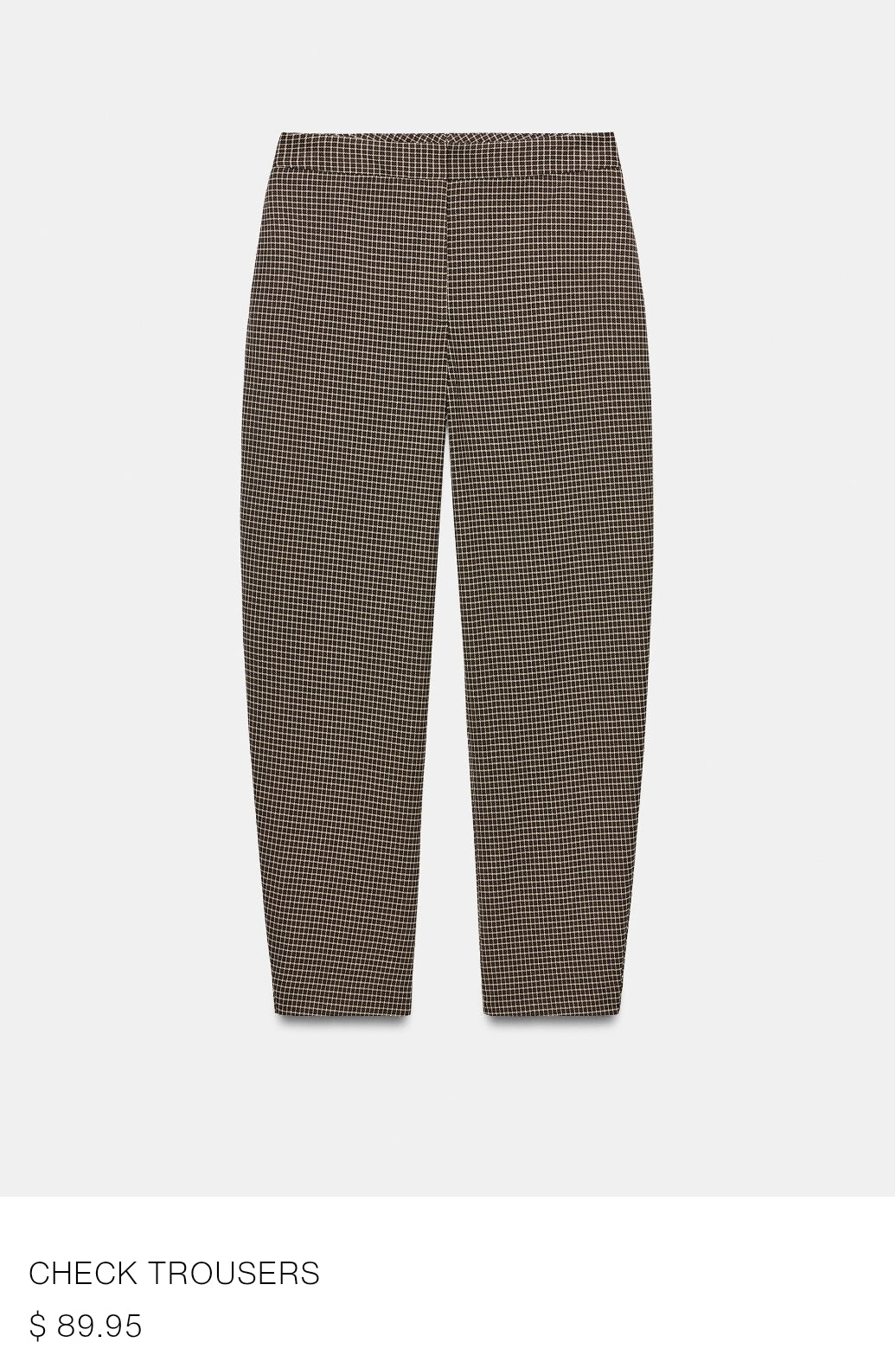 ENSEMBLE CROPPED CHECK BLAZER | CHECK TROUSERS