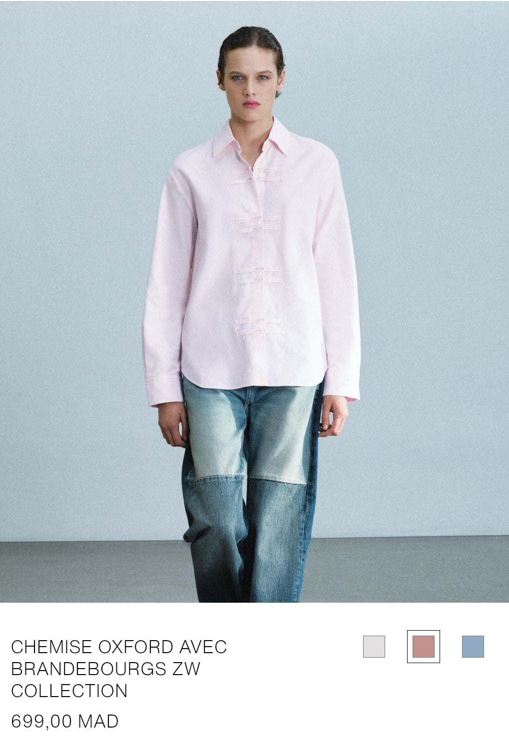 CHEMISE OXFORD AVEC BRANDEBOURGS ZW COLLECTION