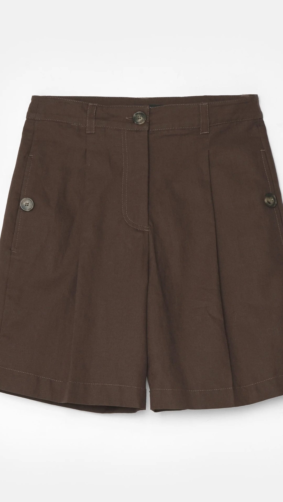 SHORT EN COTON ET LIN