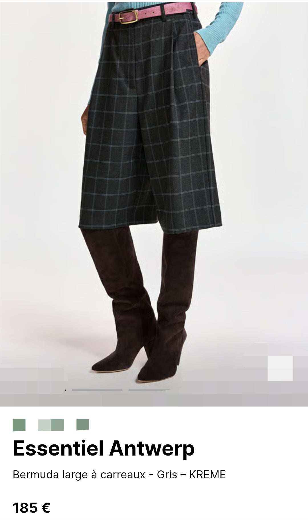 CHECK BERMUDA SHORTS