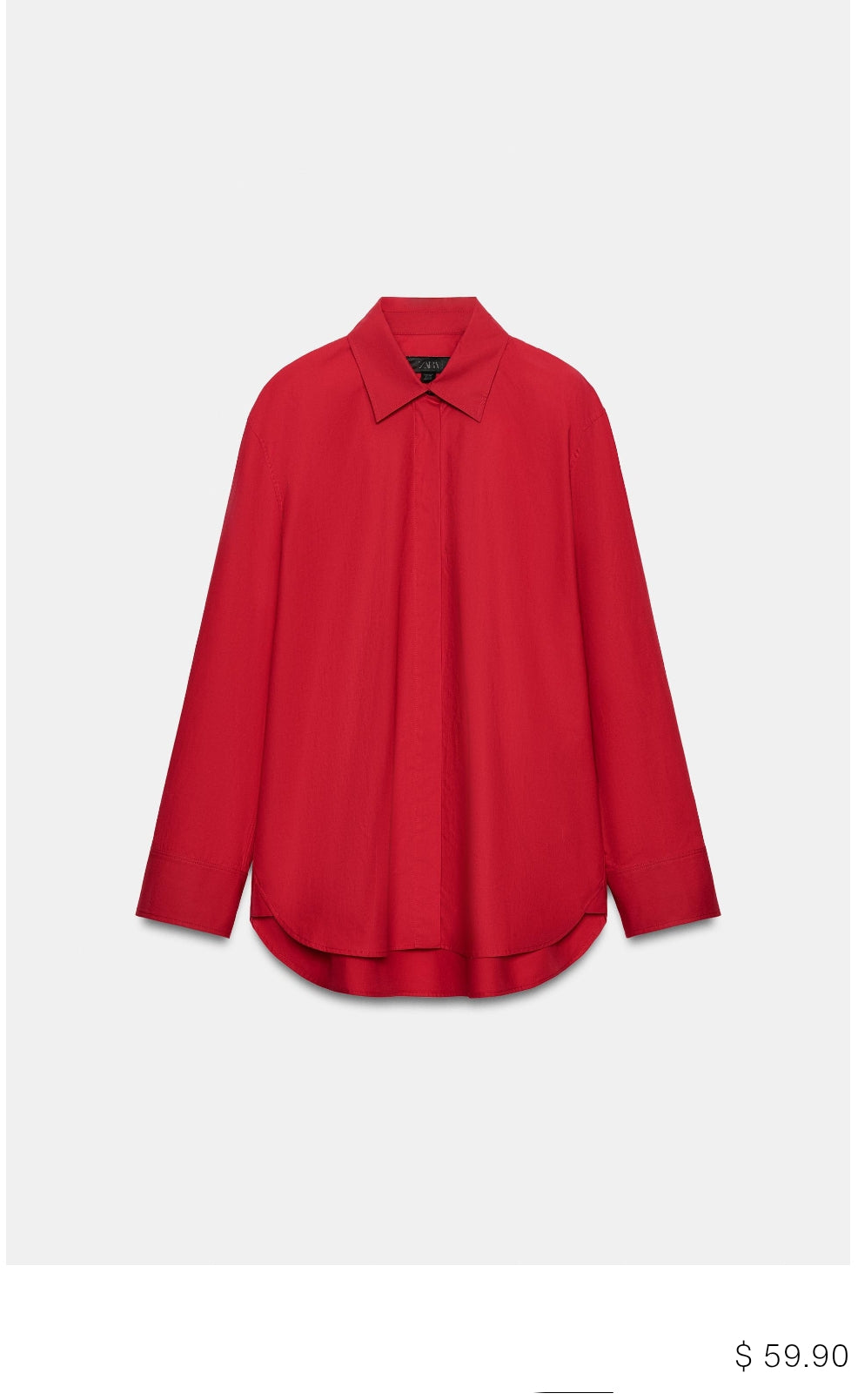 OVERSIZE POPLIN SHIRT