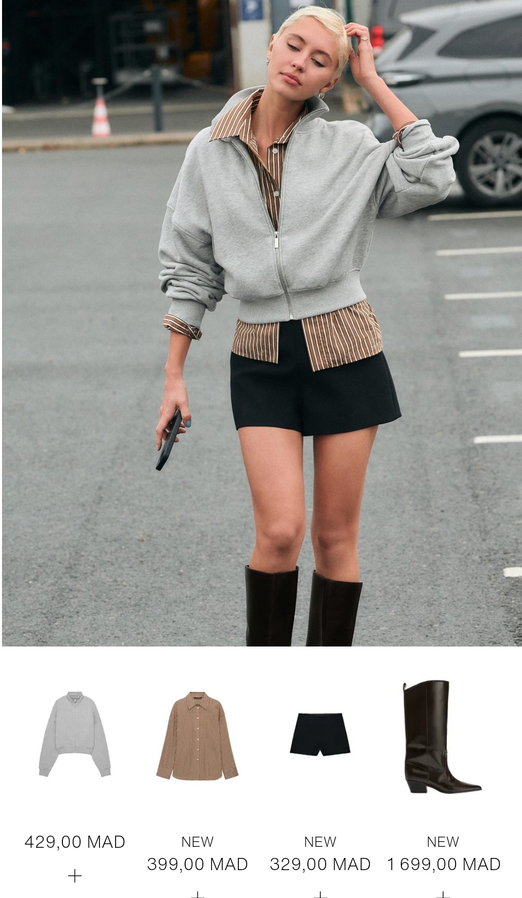 CHEMISE OVERSIZE EN POPELINE À RAYURES