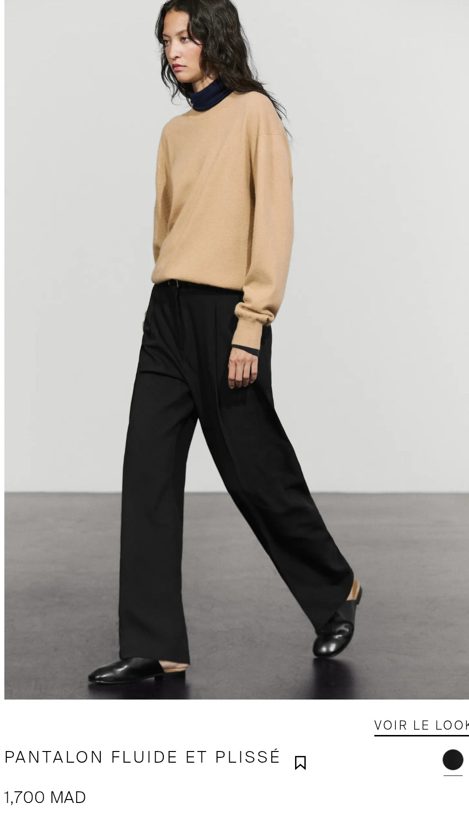 PANTALON FLUIDE ET PLISSÉ