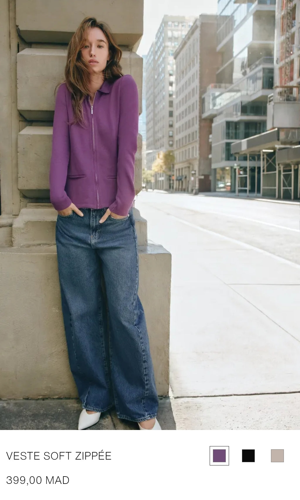 VESTE SOFT ZIPPÉE
