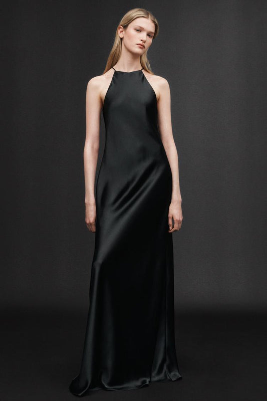 ROBE MI-LONGUE SATINÉE 50E ANNIVERSAIRE