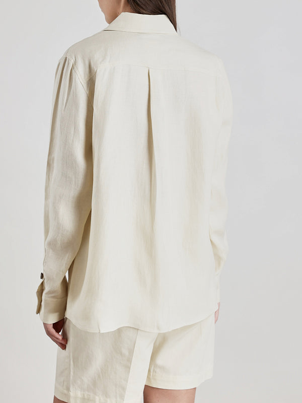 SHORT EN COTON ET LIN