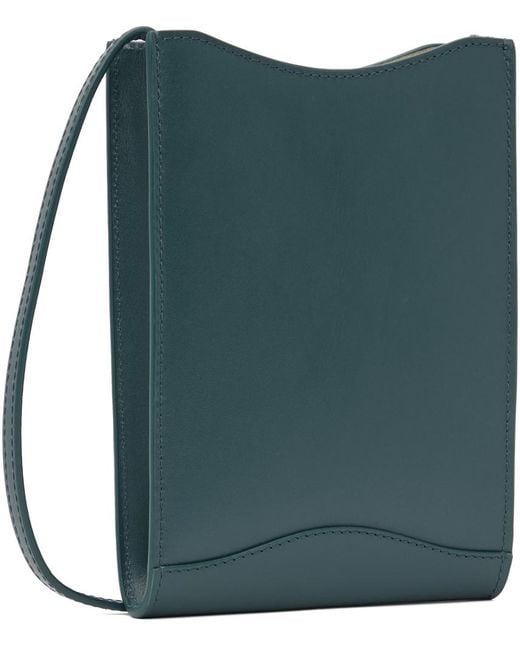 A.P.C. POCHETTE TOUR DE COU EN CUIR LISSE JAMIE