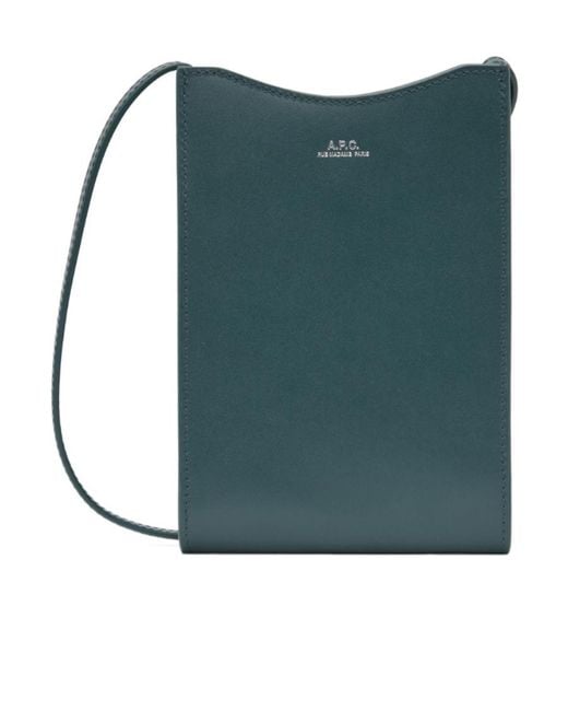 A.P.C. POCHETTE TOUR DE COU EN CUIR LISSE JAMIE