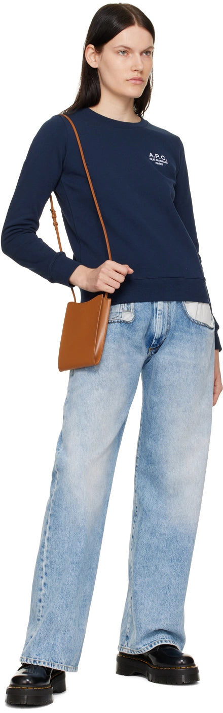 A.P.C. POCHETTE TOUR DE COU EN CUIR LISSE JAMIE