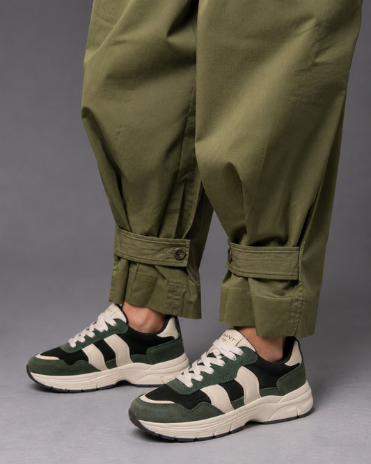BASKETS EN CUIR