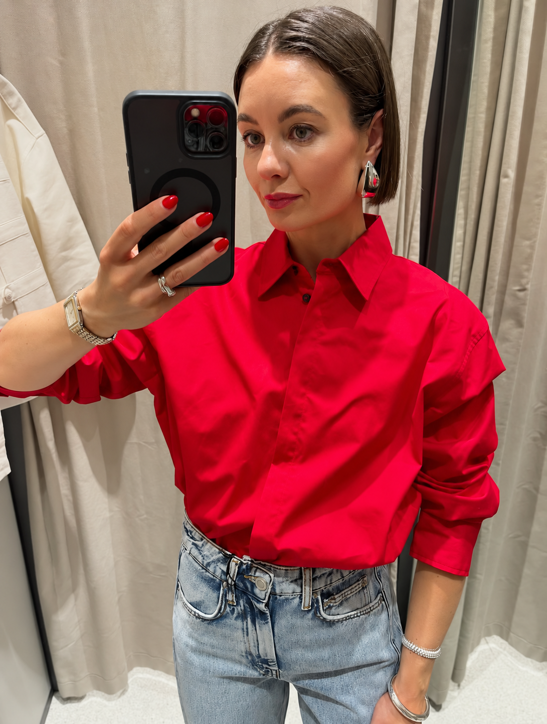 OVERSIZE POPLIN SHIRT