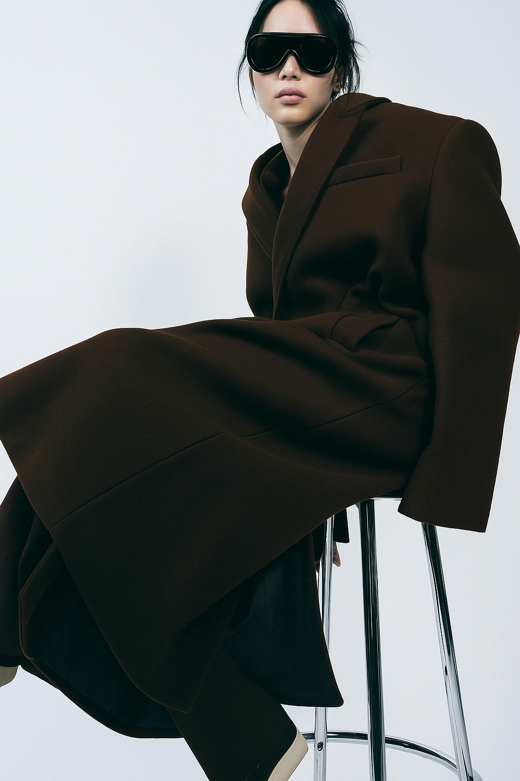 MANTEAU EN MÉLANGE DE LAINE ZW COLLECTION