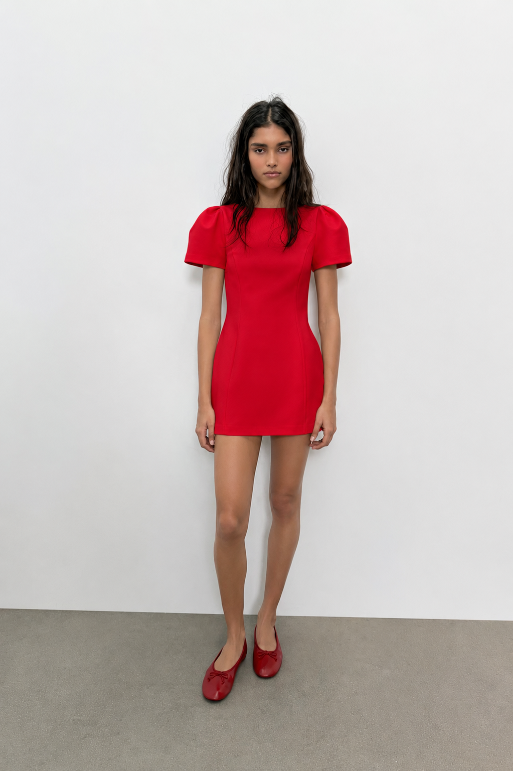 ROBE COURTE PLIS POCHES