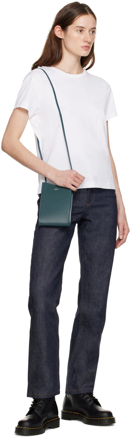 A.P.C. POCHETTE TOUR DE COU EN CUIR LISSE JAMIE