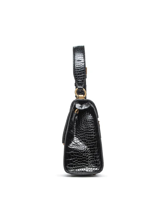 Sac Bandoulière Guess Femme Stephi Croc Print Black