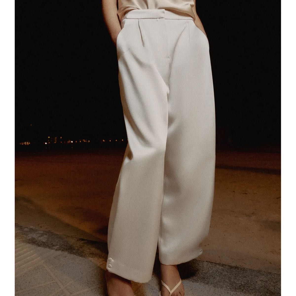 PANTALON SATINÉ BARREL
