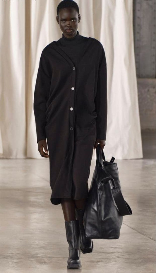 VESTE LONGUE FRONCÉE