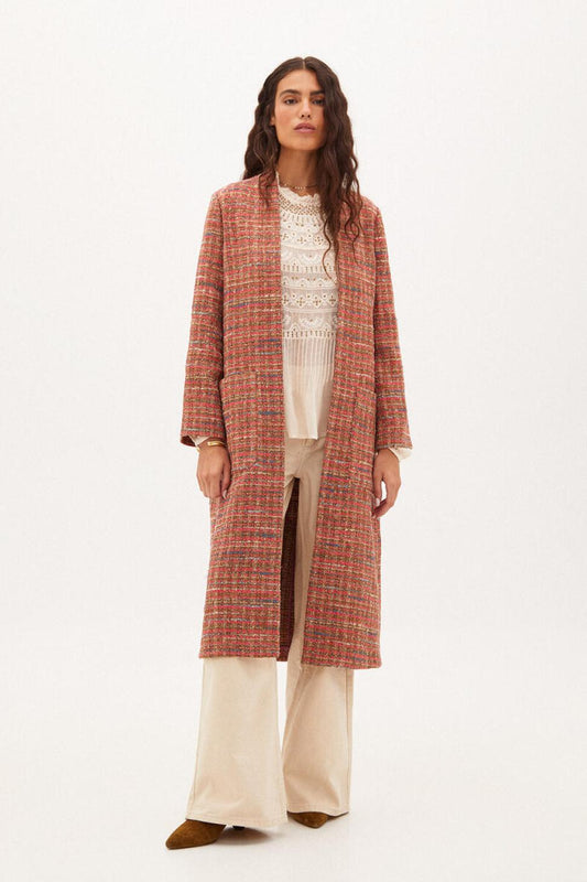 CORTEFIEL MANTEAU LONG EN TISSU FANTAISIE MULTICOLOURED