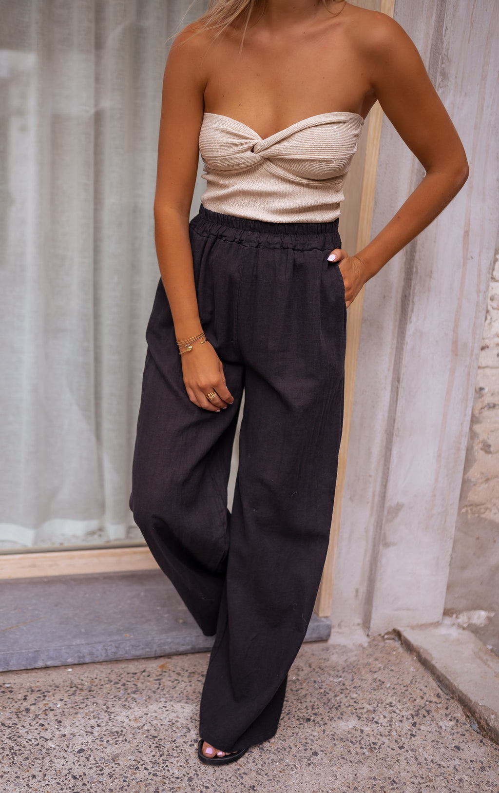 PANTALON FLUIDE PUR LIN