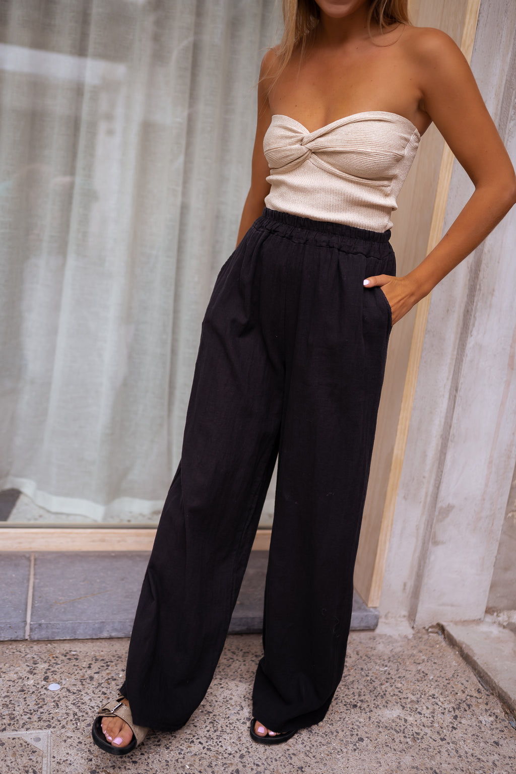 PANTALON FLUIDE PUR LIN