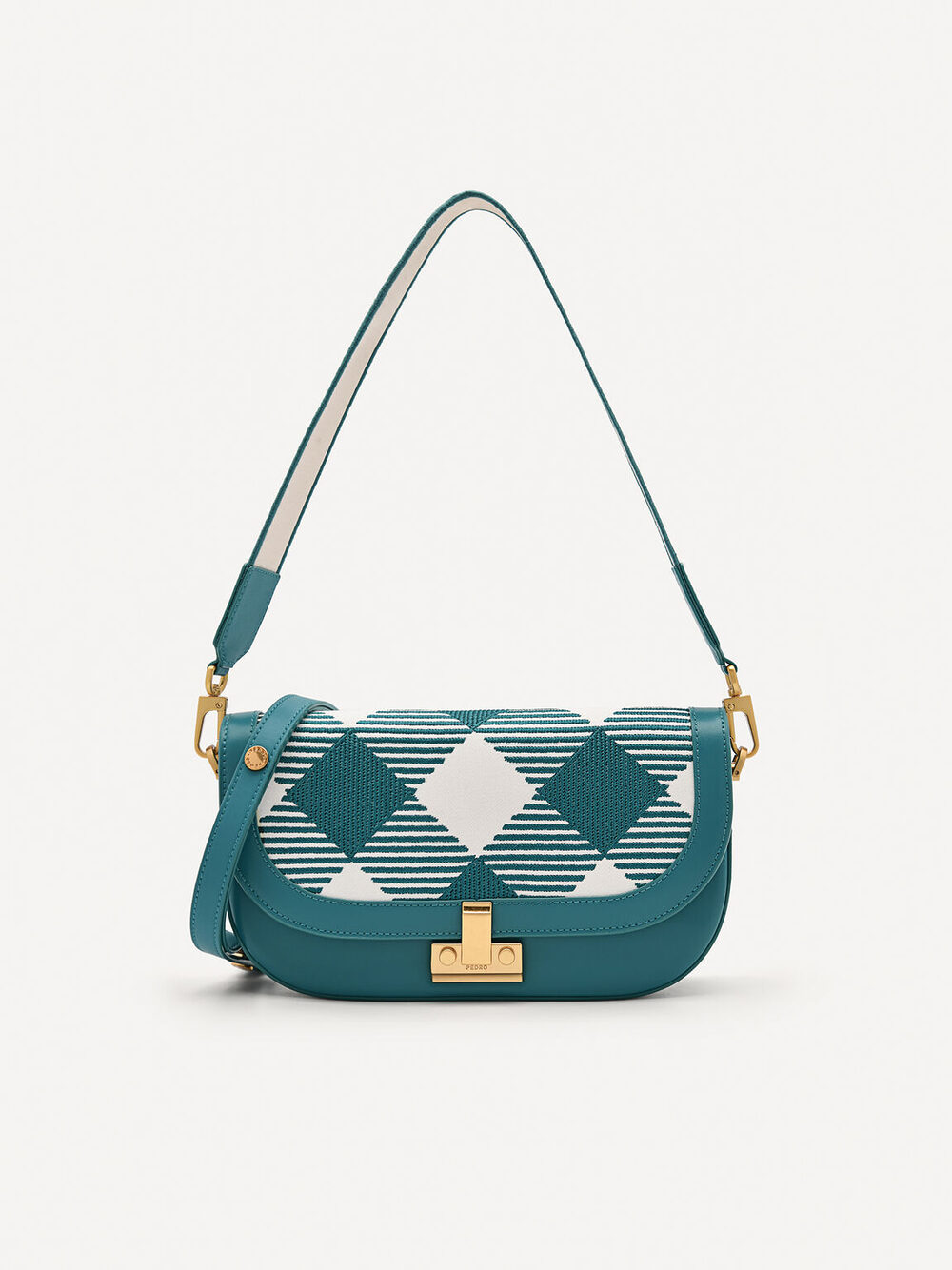 PEDRO Studio Millie Woven Shoulder Bag – Teal