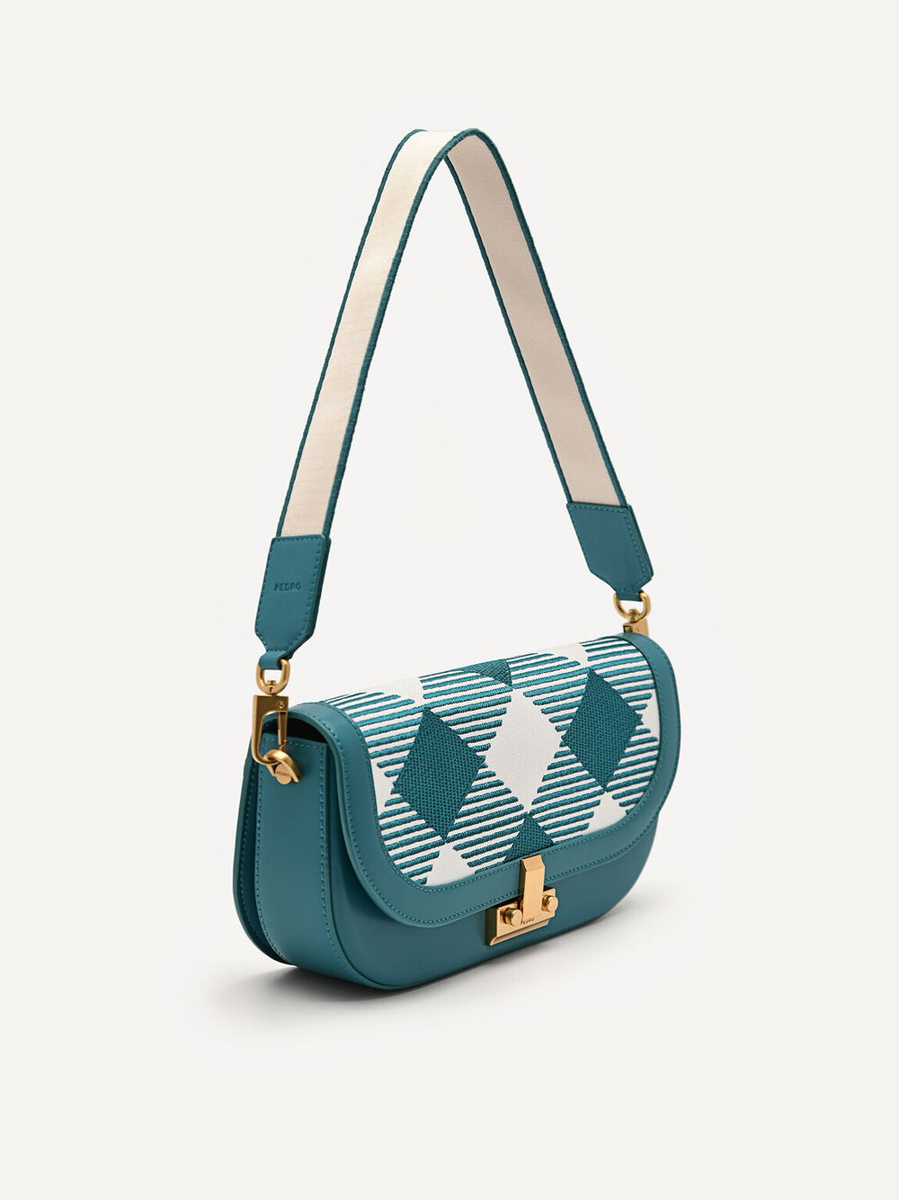 PEDRO Studio Millie Woven Shoulder Bag – Teal