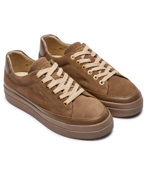 BASKETS EN CUIR