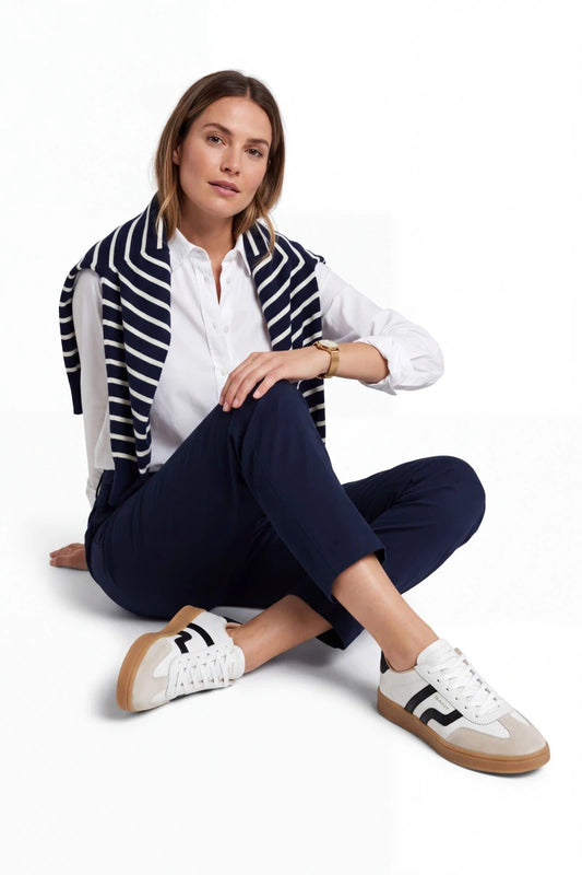 BASKETS EN CUIR
