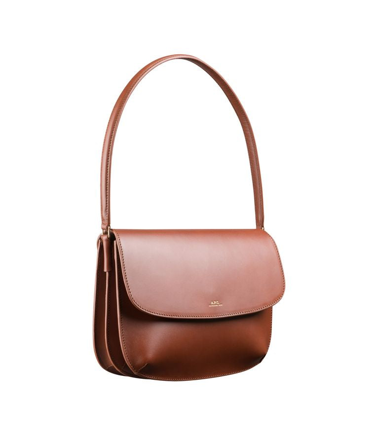 A.P.C SARAH SHOULDER NOISETTE BAG