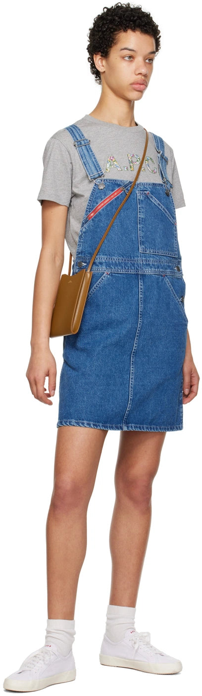 A.P.C. POCHETTE TOUR DE COU EN CUIR LISSE JAMIE