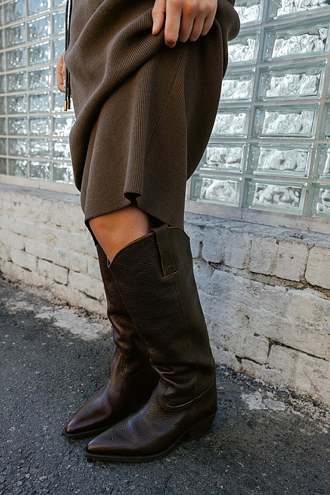 BOTTES HAUTES EN CUIR