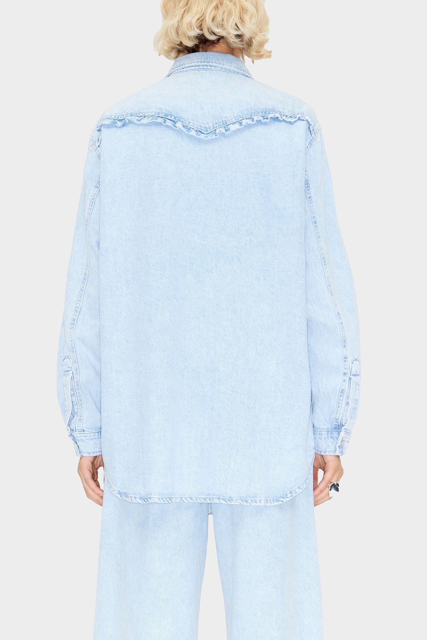 BIMBA Y LOLA CHEMISE EN JEAN BLEUE